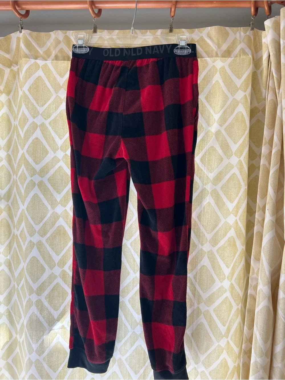 Old Navy Red and Black Buffalo Plaid Kids PJ Pants